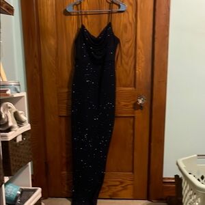 Elegant Navy Blue Prom Dress